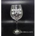 balloon Gin & Tonic etched drinking wine Glasses